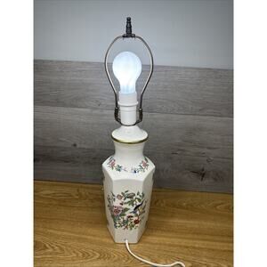 Vintage Aynsley England Bone China Pembroke Pattern Table Lamp 22” Tall